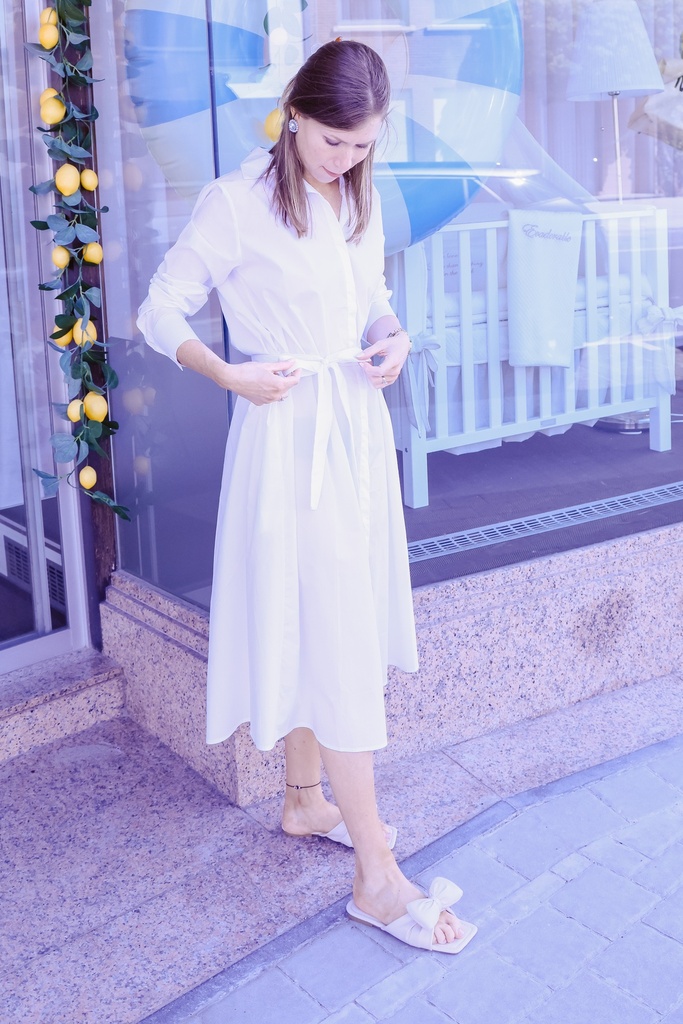 LONG SHIRT DRESS IBIZA WHITE