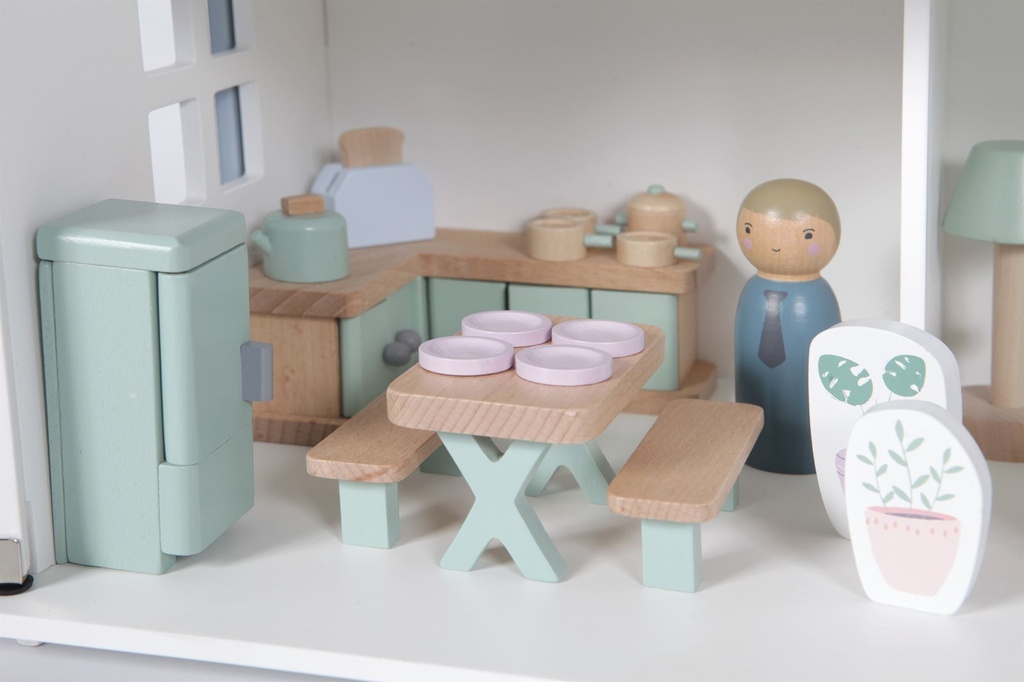 Uitbreidingsset Poppenhuis - keuken 