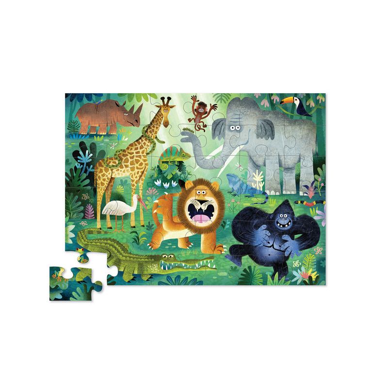 36 pc Shaped Puzzle/ very wild animals 
