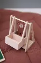 Wooden school with accessories