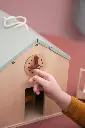 Wooden school with accessories