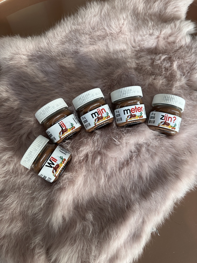 Nutella 5x mini potje 25g - Wil je mijn meter zijn?