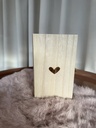 opa en oma - houten kistje met houten cirkel 