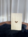 wij krijgen een baby! - houten kistje en houten cirkel 
