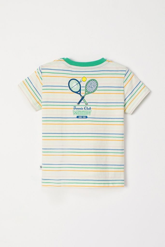 Jongens pyjama - tennis multicolor streep 