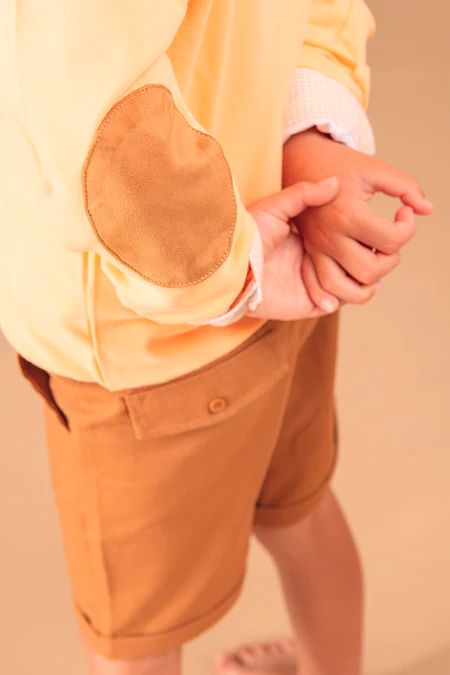 SWEATER ZIPPER LIGHT ORANGE