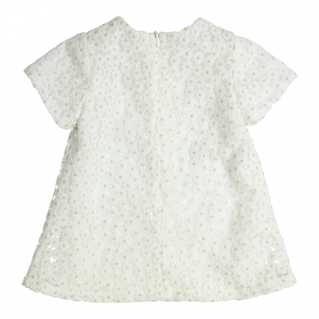 Dress Hase - Off White/Gold Strik