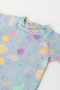 unisex zwem tshirt schelpen print