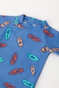 unisex zwem tshirt surfplanken print