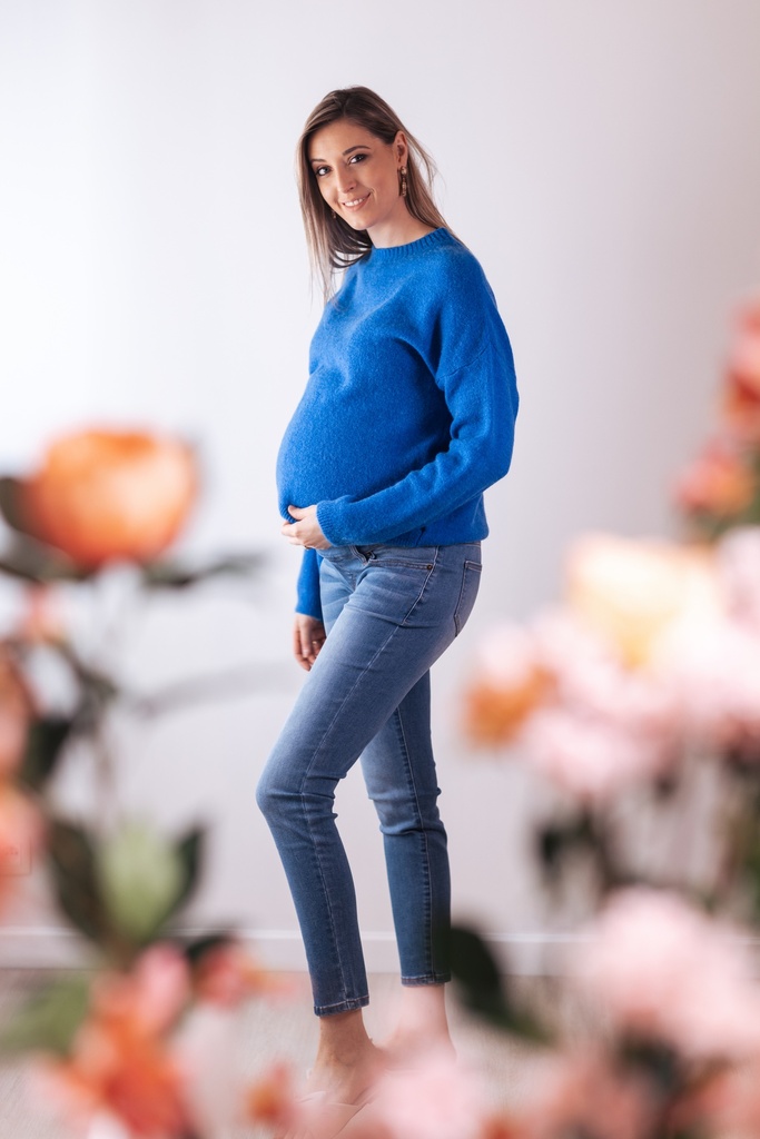 Summer 24’-  Zwangerschapsbroek Jeans blauw