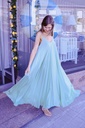 GREEN SATIN IBIZA DRESS TU