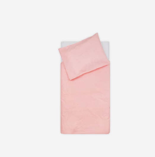 Duvet Cover Set 100x140cm Mini Dots - Blush Pink
