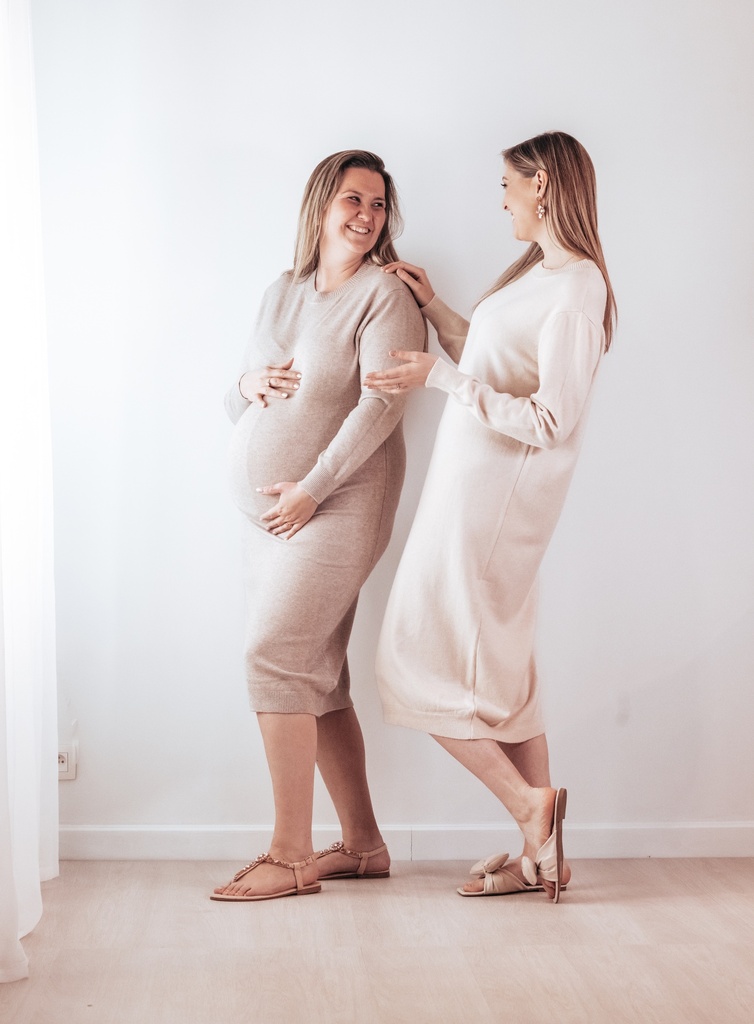 Summer 24’-  Long Knit Dress Taupe - TU