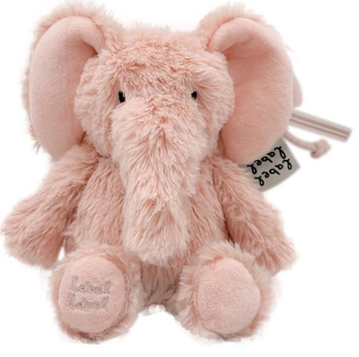 Label Label Elephant Elly Roze 15 cm