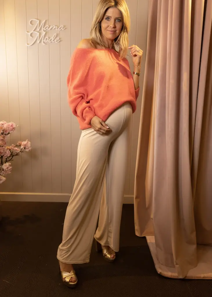 SPRING - Beige Liv Jersey Pants TU