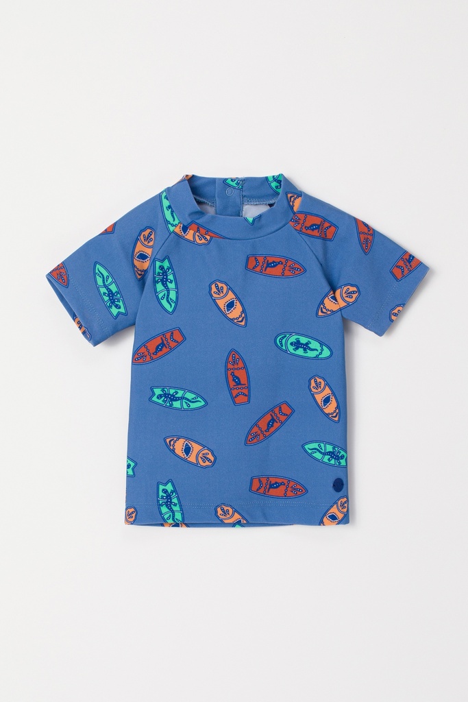 unisex zwem tshirt surfplanken print