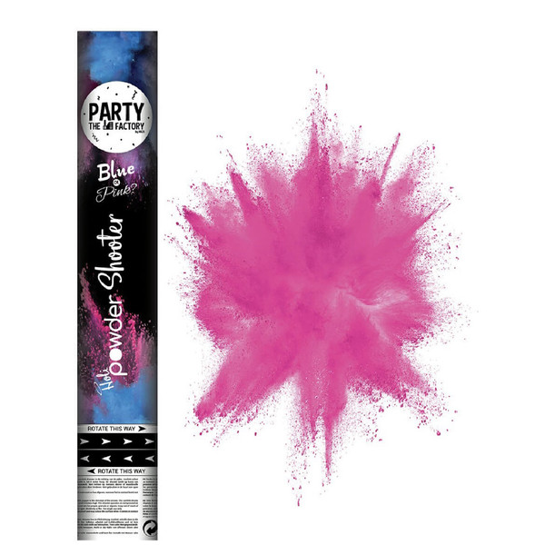 Gender reveal powder pink