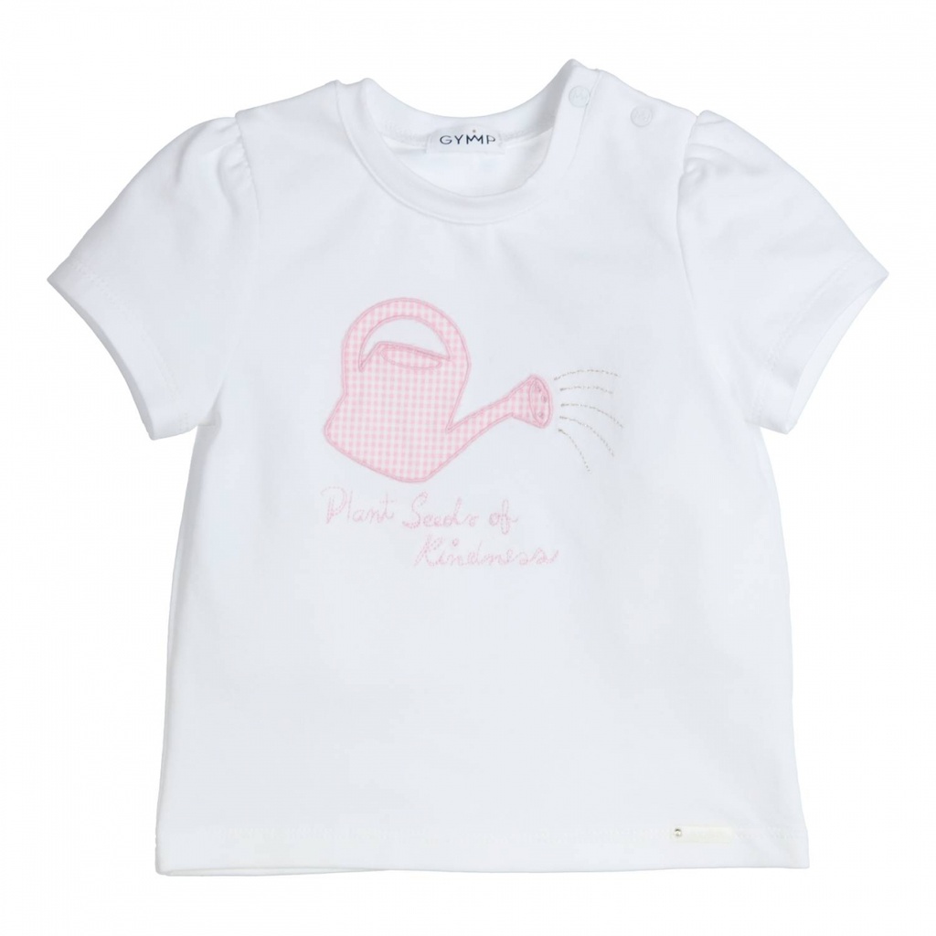 T-shirt Aerobic Plant Seeds of Kindness - White