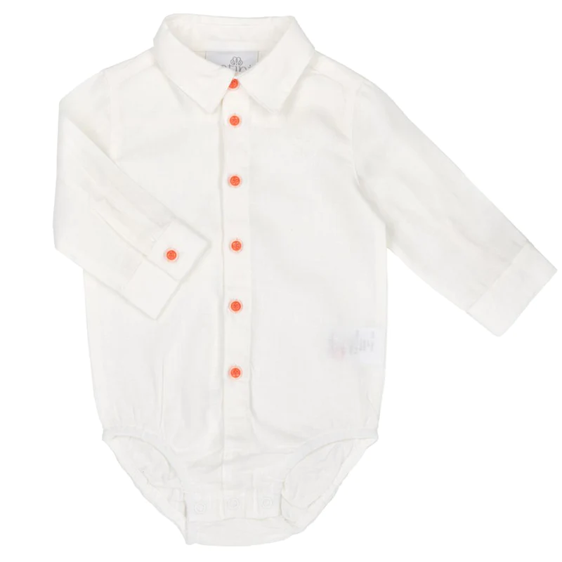 BODYSHIRT GUSTAPH WHITE-ORANGE