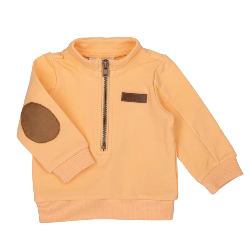 SWEATER ZIPPER LIGHT ORANGE