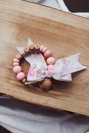 Speenkoord strik flower zomers - Model Fleur