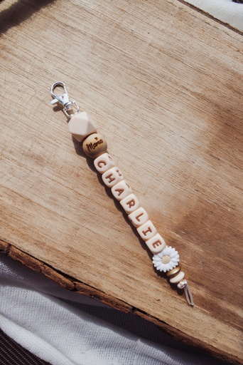 Sleutelhanger beige - Model Charlie