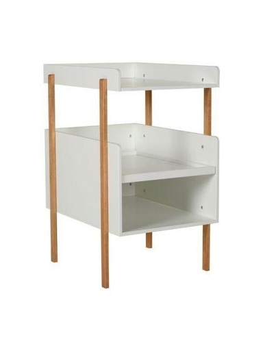 LUIERTAFEL VINTAGE- WHITE/NATURAL